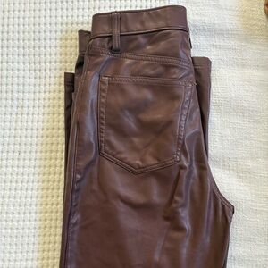 Abercrombie & Fitch '90s Straight Ultra High Rise Pants - Brown